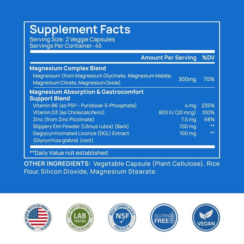 Selerb NAD+ Supplement for Men + Magnesium Complex Bundle – Liposomal NAD+, Coq10, Ashwagandha & Multi-Magnesium with B6, D3, Zinc – Energy, Circulation, Sleep & Muscle Support