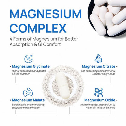 Selerb NAD+ Supplement for Men + Magnesium Complex Bundle – Liposomal NAD+, Coq10, Ashwagandha & Multi-Magnesium with B6, D3, Zinc – Energy, Circulation, Sleep & Muscle Support